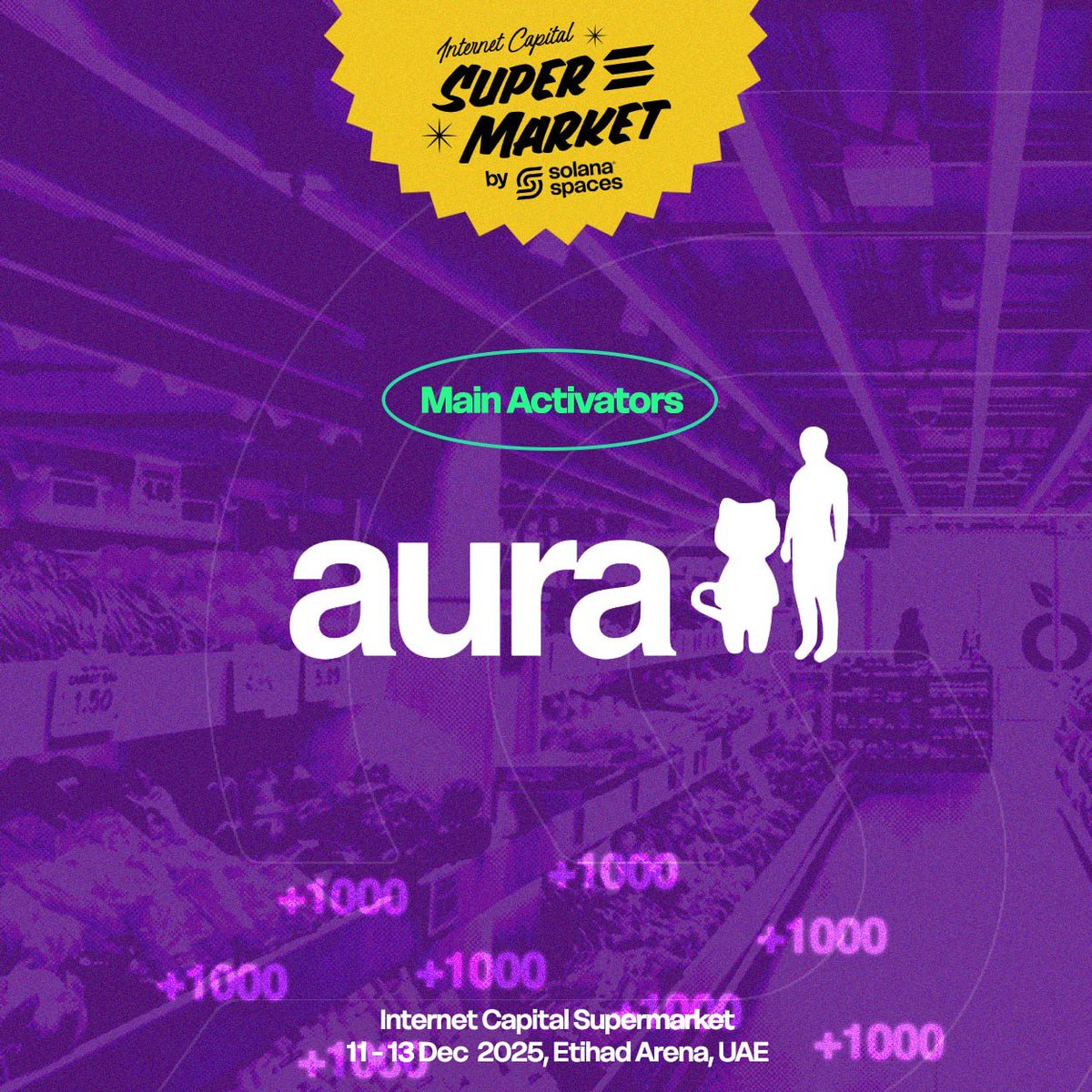 solanaspaces's tweet image. SPECIAL STORE BONUS! 📢

Shoppers, you can AURAMAXXING just by visiting the Internet Capital Supermarket!

Brought to you by our main activator @auracoinsolana  lighting up the aisles with unbeatable value.

Load your carts and stock up while the glow lasts! ✨🛒💜