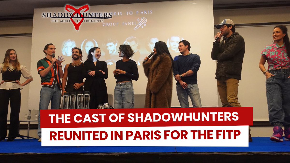 FrConventions's tweet image. Revivez la cérémonie d&apos;ouverture du deuxième jour de la #FITP de @Union_Conv, en présence du cast de #Shadowhunters 👇 
youtube.com/watch?v=fTj7gN…
