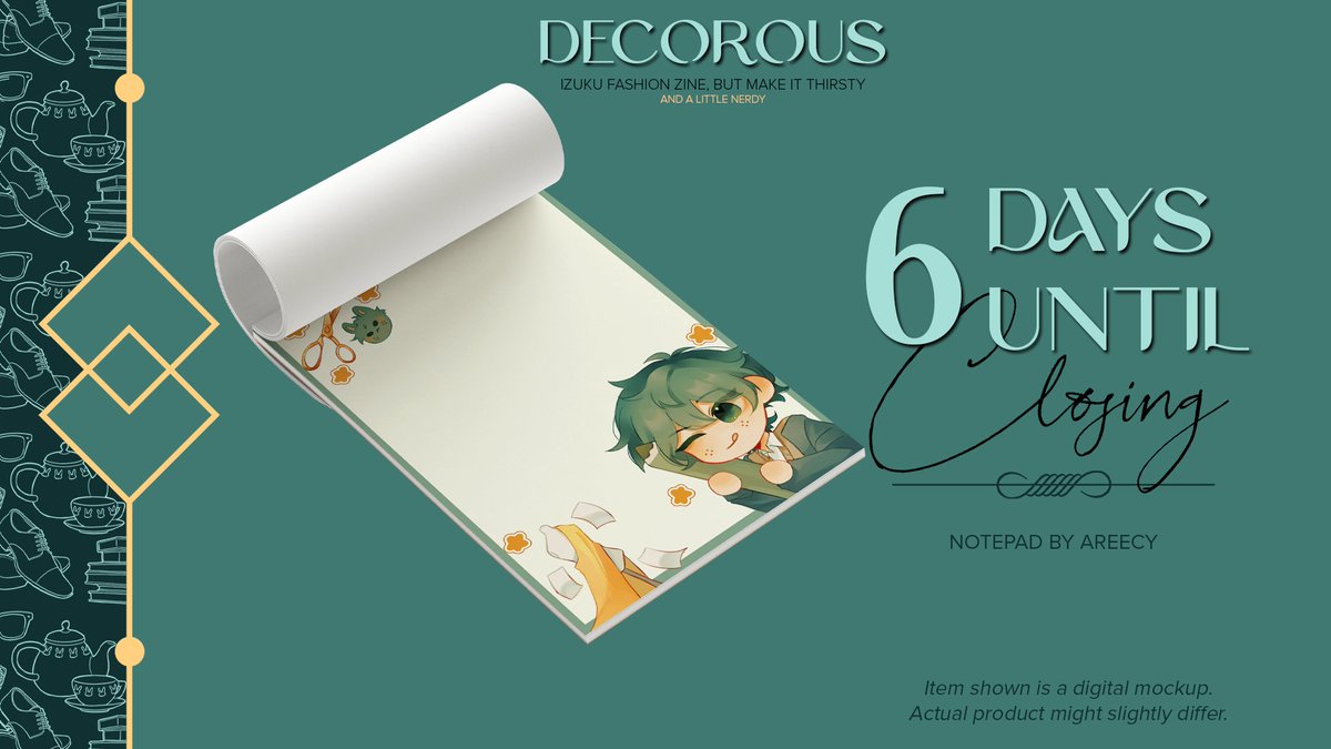 📚6 DAYS LEFT📸

Where are you going to jot down all your notes? Don't forget to purchase your own nerdy notepad before leftover sales close on December 1st!

Shop: decorouszine.bigcartel.com

#dkfashionzine💚