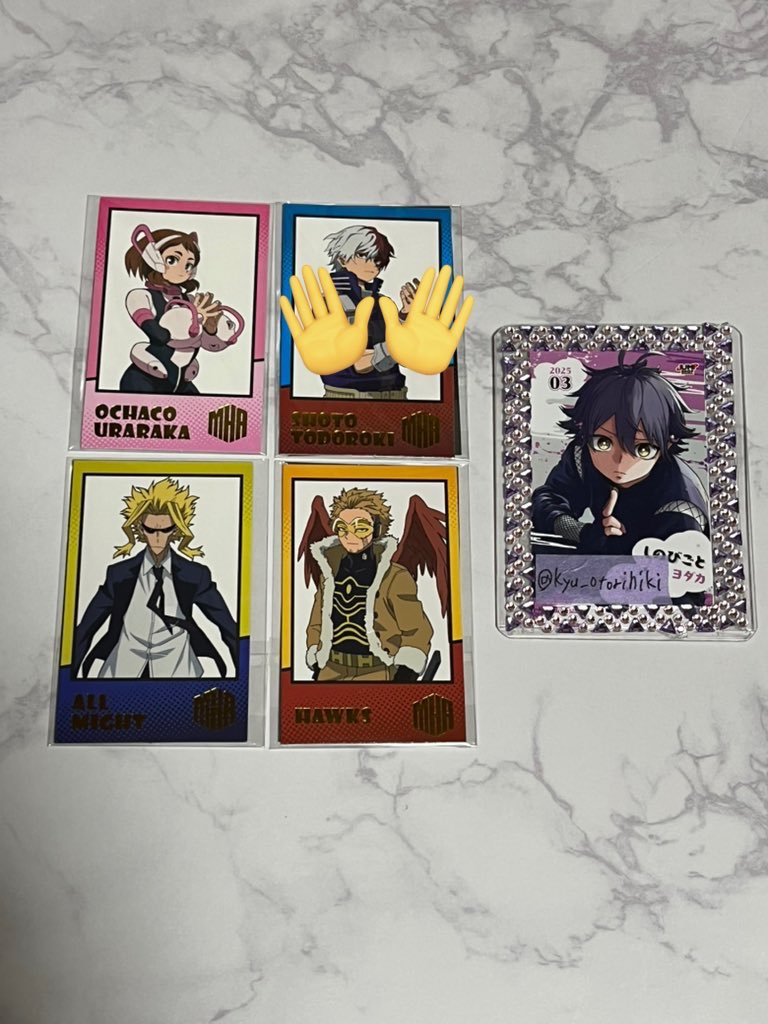 ヒロアカ Wフォトカードコレクション フォトカード 交換 譲→麗日