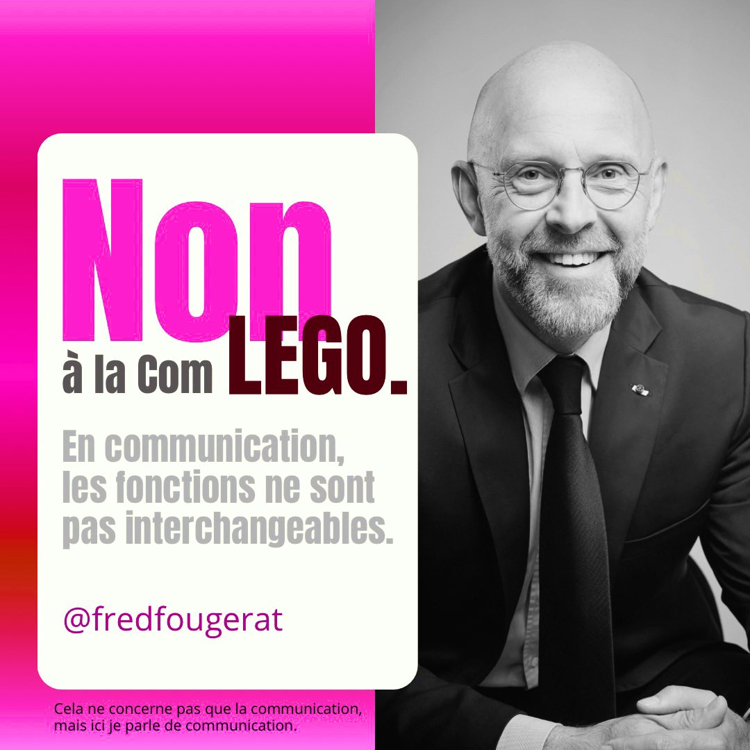 fredfougerat's tweet image. En #communication, les fonctions ne sont pas interchangeables : le #CommunityManager n’est pas un #photographe dont le métier n’est donc ni les #RP ni l’#influence…

#LaComEstUnMétier, un écosystème de métiers, chacun exigeant qualités et compétences qui ne tombent pas du ciel.