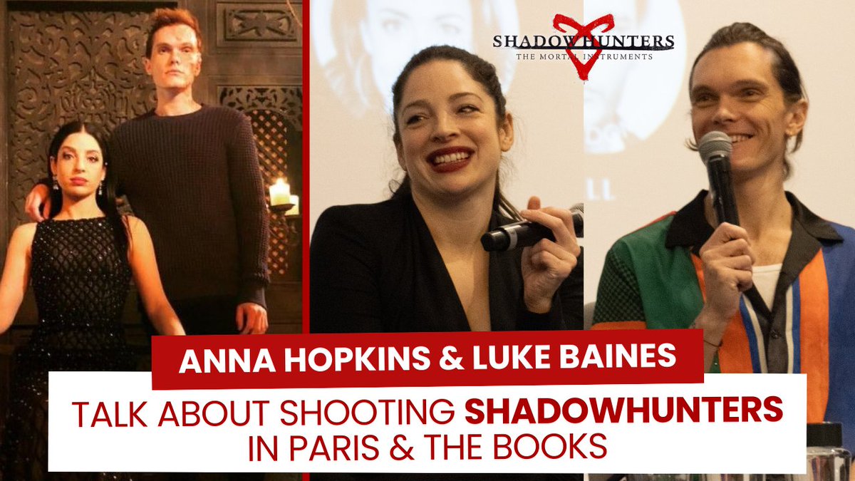 FrConventions's tweet image. Luke Baines et Anna Hopkins étaient à la #FITP de @Union_Conv ce week-end. L&apos;occasion pour le binôme d&apos;évoquer leur expérience sur le tournage de #Shadowhunters et notamment le tournage à Paris 👇
youtube.com/watch?v=q3v-kA…