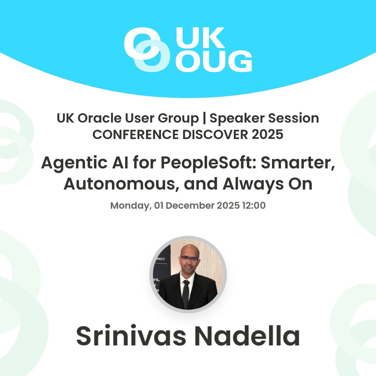 kovaion's tweet image. Meet @kovaion at #UKOUGDiscover2025! 🚀   

Join us in Birmingham to explore how Agentic AI &amp;amp; Smart Automation are transforming PeopleSoft &amp;amp; @Oracle Cloud HCM.  
Nov 30–Dec 2, 2025 | The Eastside Rooms  

Register: kovaion.com/event/ukoug-co… 

#SmartAutomation  #OracleEvents