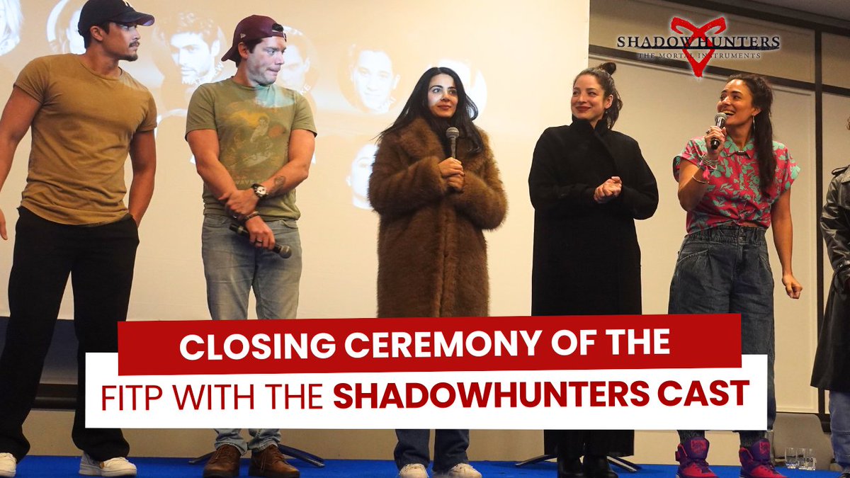 FrConventions's tweet image. Redécouvrez la cérémonie de clôture de la #FITP de @Union_Conv avec le cast de #Shadowhunters 👇
youtube.com/watch?v=UirgJV…