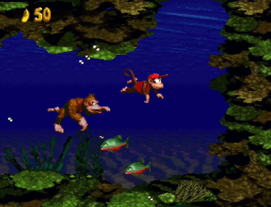 denfaminicogame's tweet image. 【今日は何の日？】『スーパードンキーコング』が発売された日（1994年11月26日）
news.denfaminicogamer.jp/kikakuthetower…

美麗なグラフィックに誰もが驚愕したアクションゲーム。大きなドンキーと小柄なディディーの2匹による、異なるアクションを楽しめる。「神BGM」と名高いデビッド・ワイズ氏らによる音楽も魅力