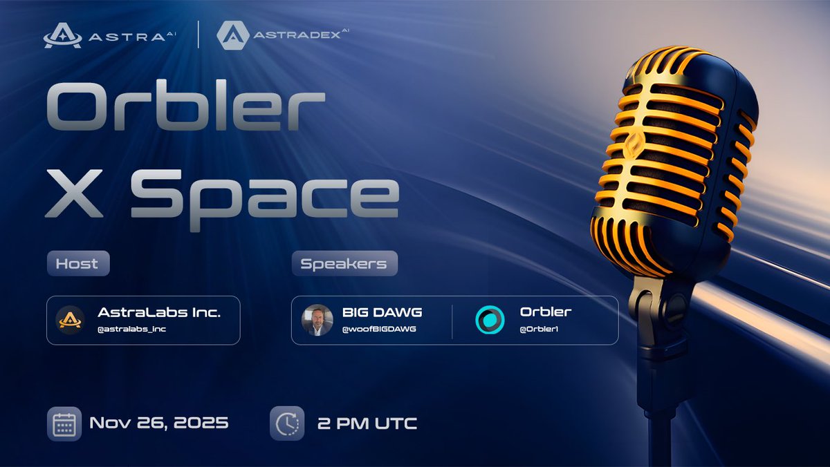 AstraLabs_Inc's tweet image. 🎙 Join Us Live with Orbler! 🎙

@Orbler1 is a dynamic Web3 marketing platform bridging Web2 audiences through missions, staking, and community-driven growth strategies. It serves as a beacon for Web3 communities by propelling growth, invigorating engagement, and transforming…