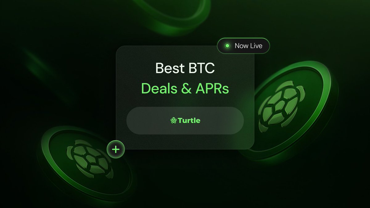 turtledotxyz's tweet image. Top Bitcoin Yields on Turtle

Explore the highest-yielding BTC opportunities, live now on the Discovery Page.

All links below