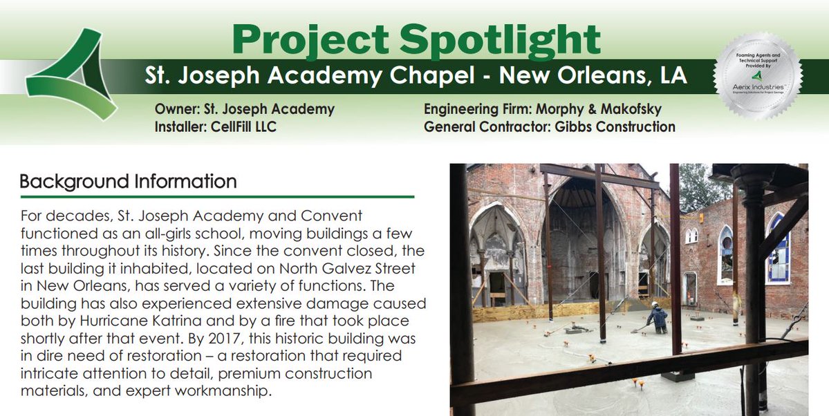 AerixIndustries's tweet image. Project Spotlight: 💡
Aerix AQUAERiX® was used for its low density and ability to control buoyancy—ideal for sensitive, below-grade applications. Lightweight, strong, and easy to place.

🔗 ow.ly/2yL450X7hGL

#LDCC #Geotech #AerixIndustries