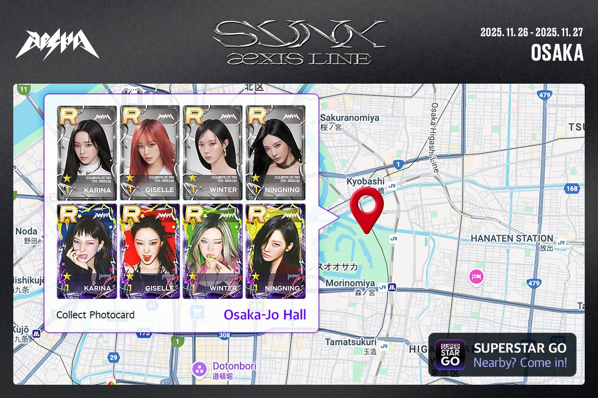 aespa SYNK 大阪会場 11/27 トレカ A賞 ウィンター カリナ 2 2024