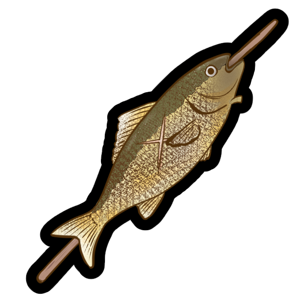 「リムワールドのお魚料理MODを作りたいんだよね～とおもってちょこちょこラクガキし」|🍓かゆらゆか🍓のイラスト