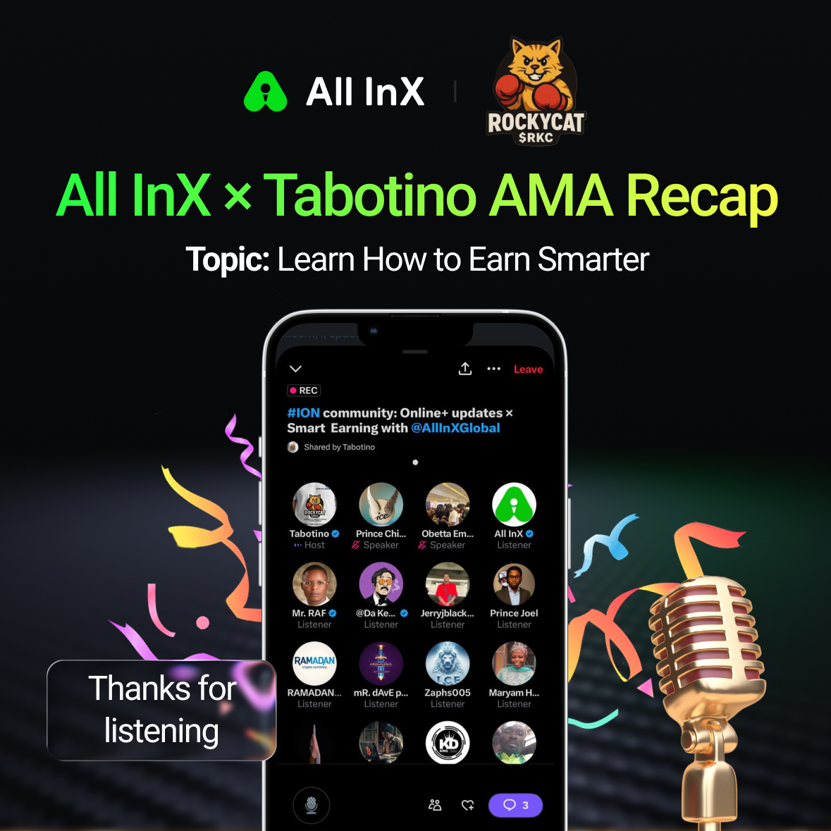 🚀 AMA Recap: Deep Dive into Nexus!

Big thanks to our partner <a href="/tabotinosphere/">Tabotino</a> &amp; Obetta, All InX's Africa Lead, for breaking down Nexus — our powerful VE(3,3) staking &amp; governance ecosystem!

✅ Stake $ANT for long-term rewards
✅ Participate in governance
✅ Earn via Partner