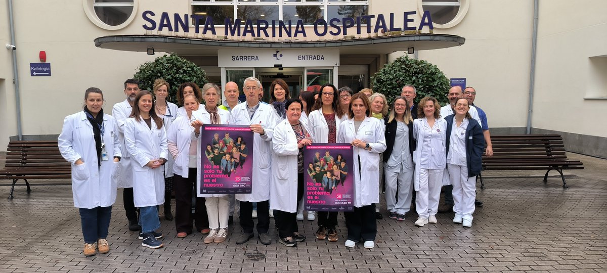 santamarinaospi's tweet image. 🟣✋25 de noviembre, Día Internacional para la Eliminación de la Violencia contra las Mujeres.

Nos adherimos a la campaña promovida por Emakunde en colaboración con las 3 Diputaciones y EUDEL, bajo el lema “No es solo tu problema, es el nuestro”.
#Osakidetza25N
@osakidetzaejgv