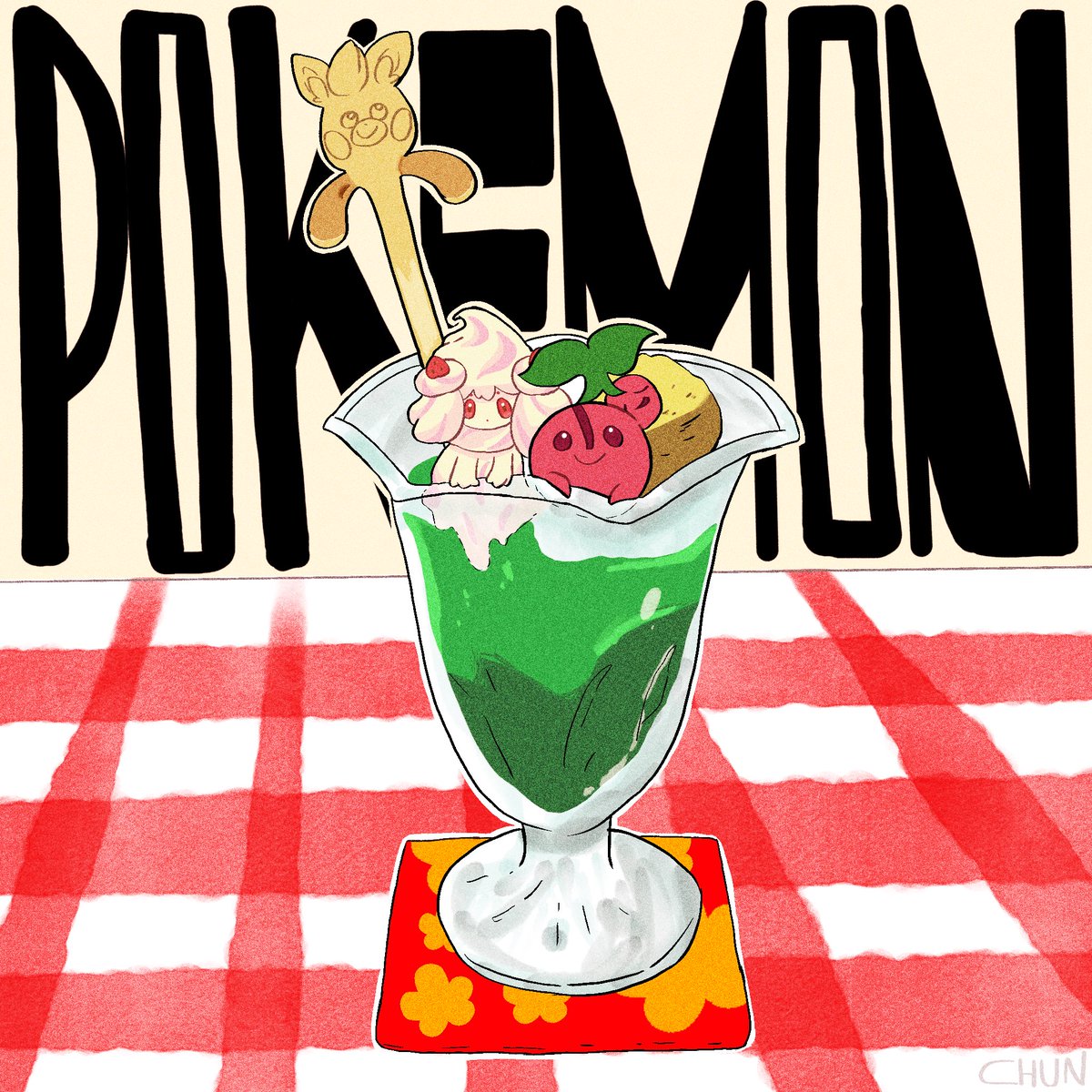 ch2828n's tweet photo. メロンソーダ×ポケモン
#ポケモンイラスト https://t.co/RZ4PhfCPGm