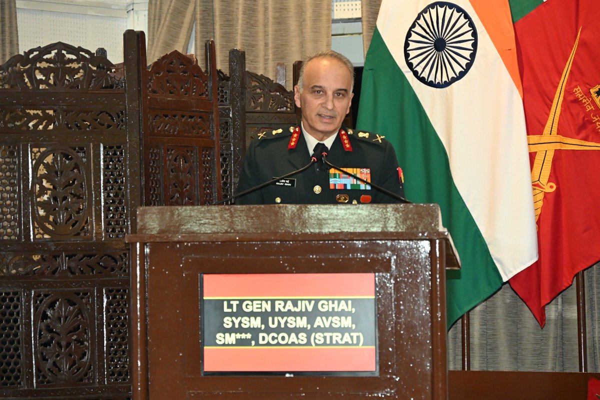 ia_awc's tweet image. Day 1 #DSS2025 #AWC Exploring strategic culture&apos;s impact on Contemporary Warfighting, Comprehensive National Power &amp;amp; neighbourhood challenges. In-depth discussions shaping India&apos;s security outlook @adgpi ⁦@artrac_ia⁩