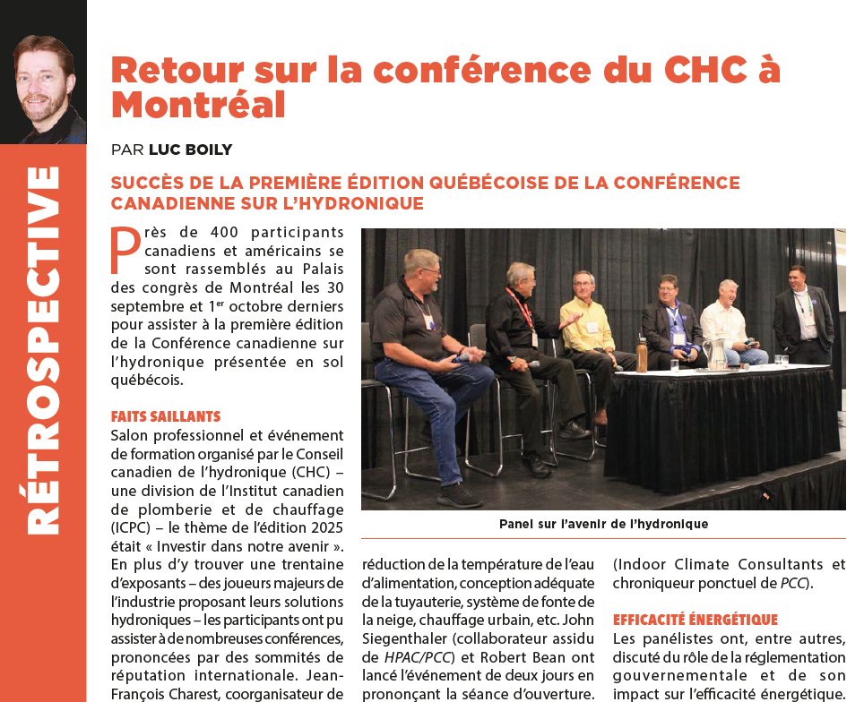 monpccmag's tweet image. Revivez la première conférence canadienne sur l’#hydronique à Montréal (@CIPHnews) (#CHC) – pccmag.ca/archives-numer…
