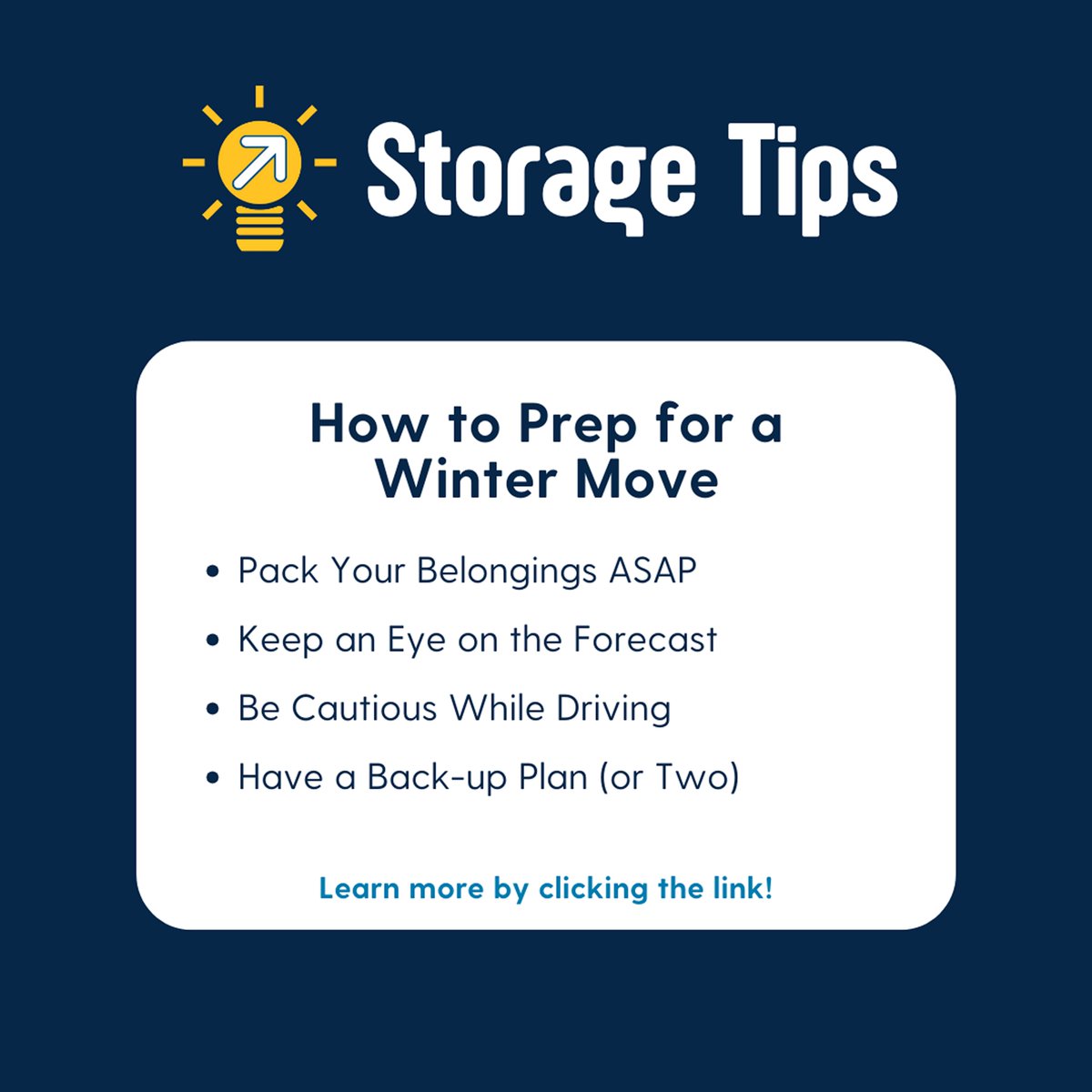 CompassStorage's tweet image. Winter moves can be tricky, but with a little prep, you’ll be ready for anything the weather throws your way! ❄️📦 Check out our top storage tips to make your winter move smooth and stress-free.#StorageTips #WinterMove #CompassSelfStorage #MovingMadeEasy