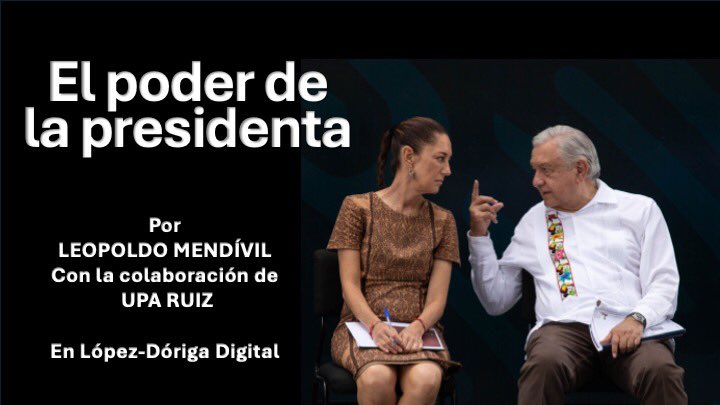 Si <a href="/Claudiashein/">Claudia Sheinbaum Pardo</a> no tiene todo el poder que le corresponde es porque ha abdicado voluntariamente a él. 

La columna de hoy 👇🏻
lopezdoriga.com/opinion/el-pod…

<a href="/leozuckermann/">Leo Zuckermann</a> <a href="/JesusRCuevas/">Jesús Ramírez Cuevas</a> <a href="/Melissa_Bely/">Melissa Ⓜ️</a> <a href="/Mex_Liber1/">José Manuel Padron</a> <a href="/YM87B/">Yazmín Murillo</a> <a href="/Hisoymario/">Mario </a> <a href="/M2Cyndy/">Cyndy M. 👊🏼🎯</a> <a href="/analucia_medina/">Ana Lucía Medina 🇲🇽</a> <a href="/GlodeJo07/">Gloria Alfa y Omega</a> <a href="/Inteligente001/">El sensei de la política .·. 🇲🇽 </a>