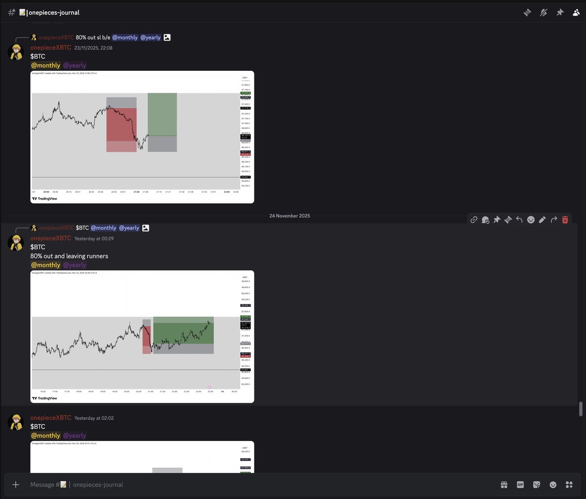 onepieceXBTC's tweet image. Been a bit quiet lately — been locked in, scalping $BTC nonstop.
Market’s been moving, and I’m trying to take every clean setup it gives.
Focused mode ON.

#BTCUSDT  #Scalping  #CryptoMarket