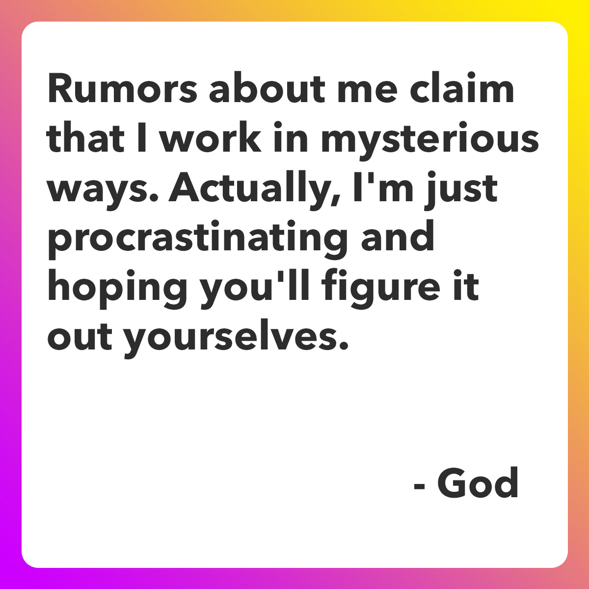 God____Official's tweet image. Straight from the source 📱 #god #official #truth