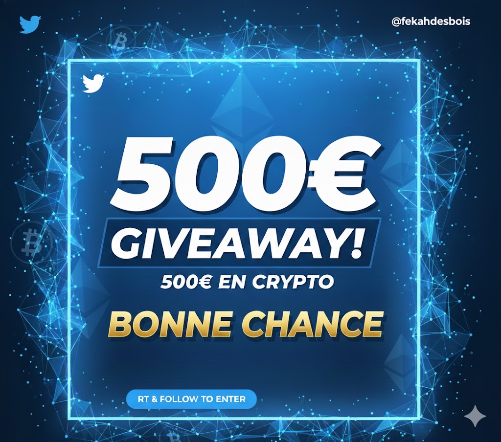 fekahdesbois's tweet image. Vu le big retrait d&apos;hier, Giveaway 500€ ( en crypto ou carte cadeau ) 🎁
Pour participer : 
follow @fekahdesbois et @Chattynews_ ( le compte de la commu hehe ) 
Like et RT le tweet -
J&apos;vous fais le tirage le 1er Décembre

Activez les notifs va y avoir du lourd tte la fin d&apos;année…