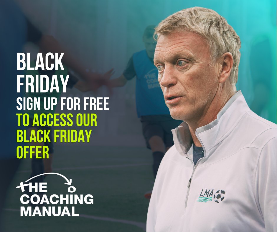 CoachingManual's tweet image. Sign up to The Coaching Manual for FREE — you can unlock our exclusive Black Friday deal!

✅ Create your free account today
✅ &apos;Access to our Black Friday deals all week

👉 Sign up now: hubs.li/Q03VP2dH0

#BlackFriday #CoachEducation #TheCoachingManual #FootballCoaching
