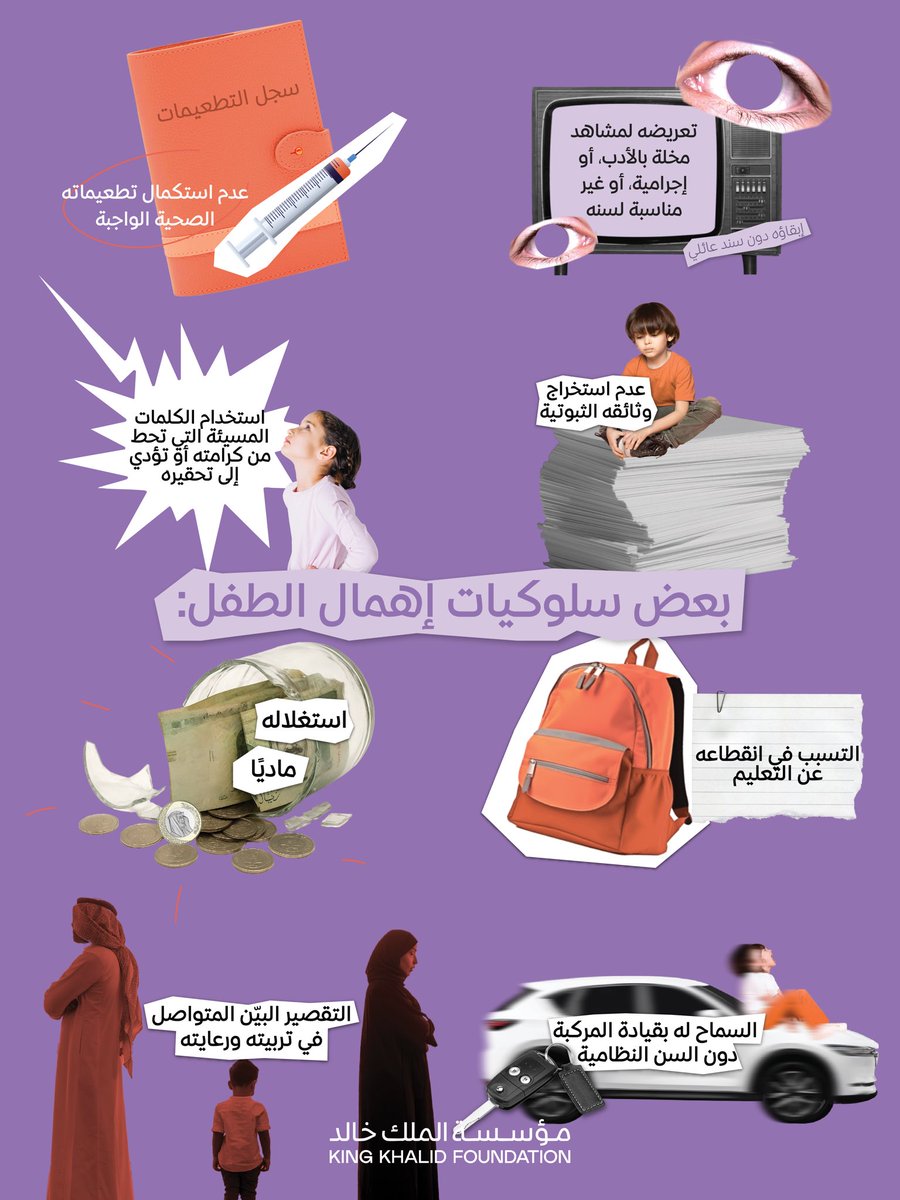 ❤️‍🩹 إهمال الأطفال .. الإيذاء الصامت

🛑 انتبه! حتى لو سكت الناس عنه، لن يسكت عنه النظام.