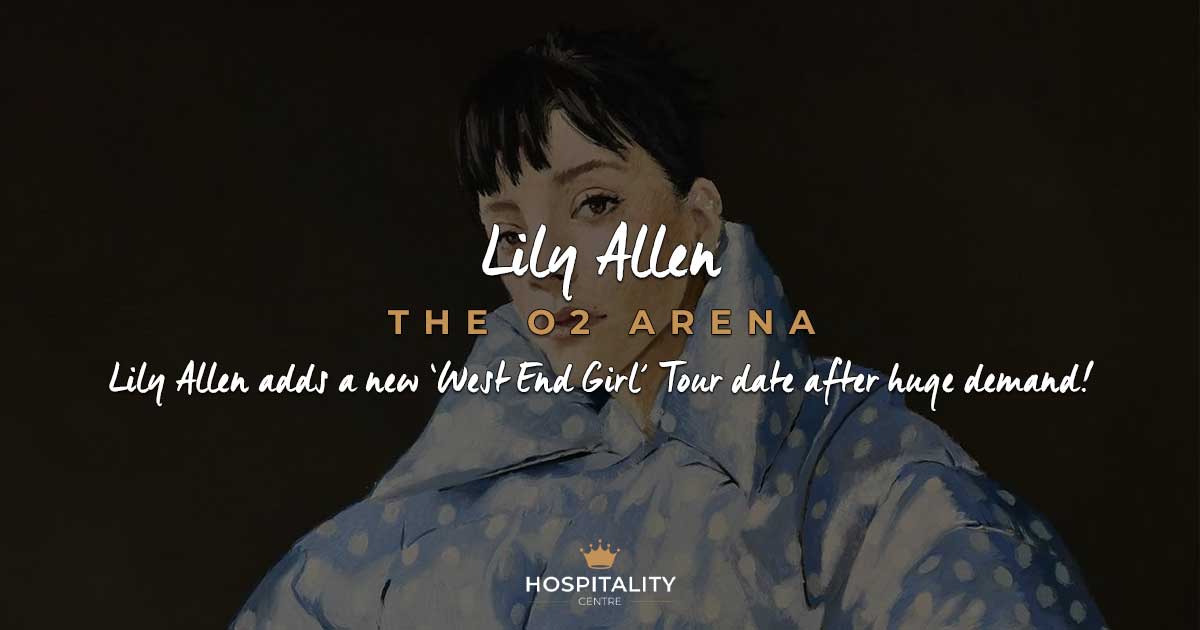 HospCentre's tweet image. Due to high demand, an extra ‘West End Girl’ Tour show has been added at The O2 Arena! Don’t miss Lily Allen live: zurl.co/TdUyq

#theo2 #westendgirl  #lilyallen #viptickets #lilyallenlive #lilyallenconcert #londonconcerts