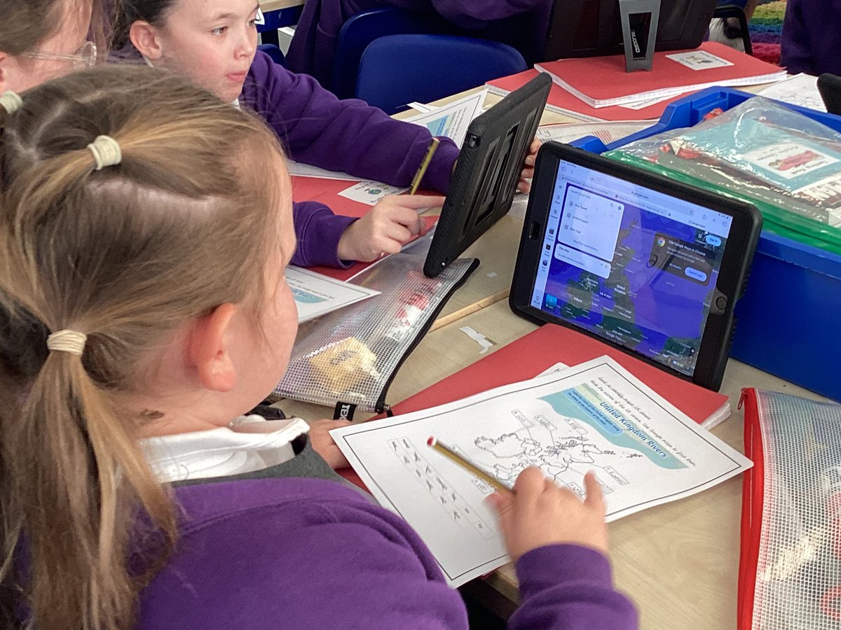 We have been learning about rivers and today we used maps to identify the rivers of the UK.