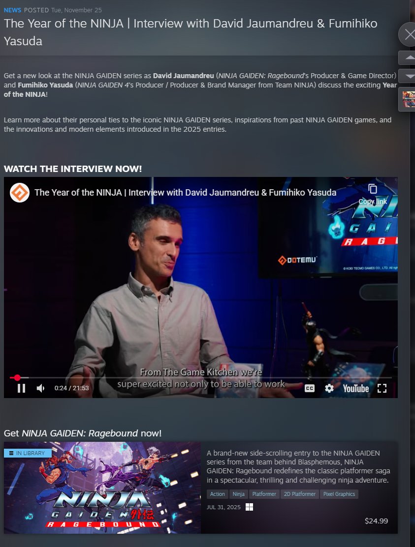 NinjaBurritoGuy's tweet image. ragebound got a new interview thats pretty hype and an update though idk what the update contained #ng4 #ninjagaidenragebound #ragebound