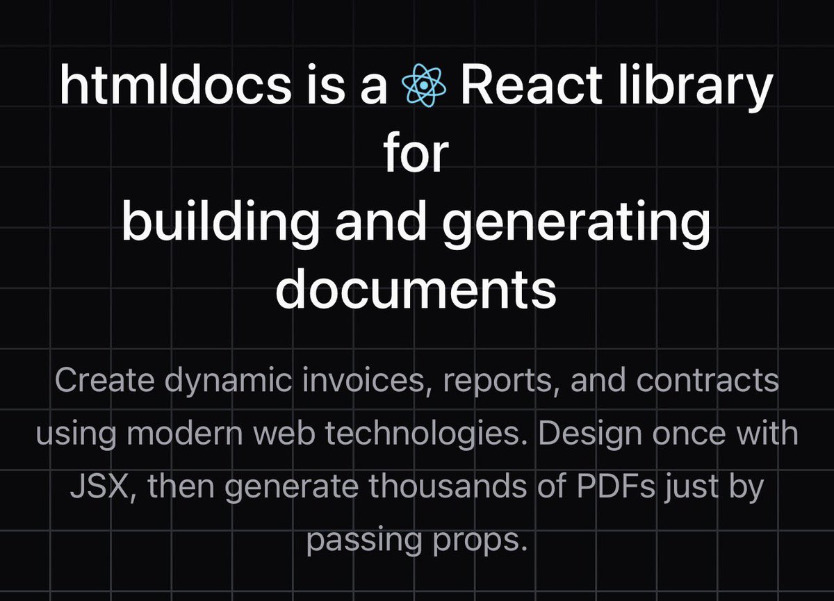 Valen's tweet photo. Mucho ojo a esta biblioteca para generar pdf con elementos React y CSS con previsualización EN TIEMPO REAL.

Excelente para nuestros Vibe Projects 😅

https://t.co/TLpLwLrK69 https://t.co/tkHJKoP3zF