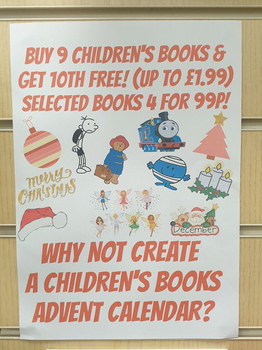 oxfam_harpenden's tweet image. Are you creating a #childrensbooks #AdventCalendar this year? Did you know that we have an on-going children&apos;s books offer at #Oxfam #Books &amp;amp; #Music #Harpenden? Simply buy 9 children&apos;s books and get the 10th free (up £1.99)! Keep your receipts to claim your free read!