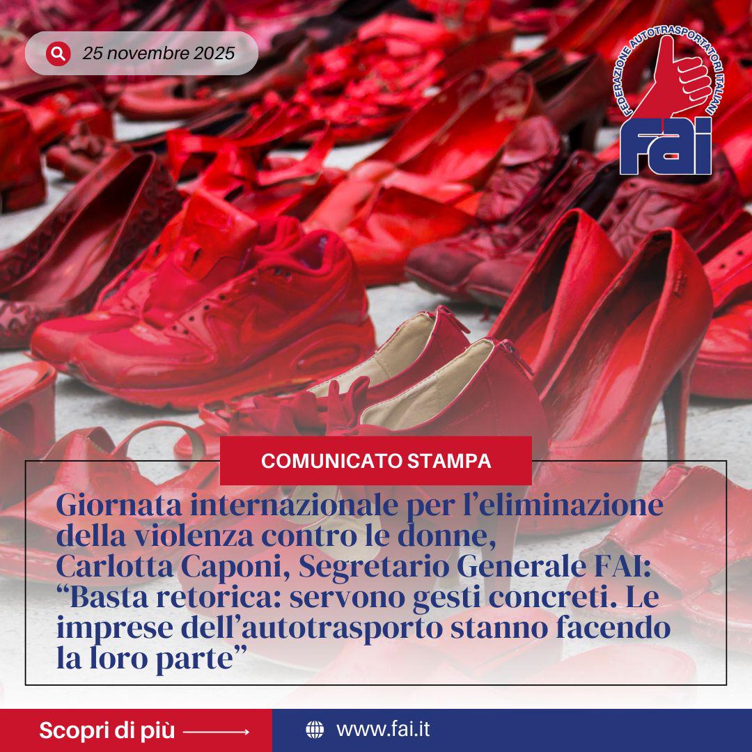 👠 𝐆𝐢𝐨𝐫𝐧𝐚𝐭𝐚 𝐢𝐧𝐭𝐞𝐫𝐧𝐚𝐳𝐢𝐨𝐧𝐚𝐥𝐞 𝐩𝐞𝐫 𝐥'𝐞𝐥𝐢𝐦𝐢𝐧𝐚𝐳𝐢𝐨𝐧𝐞 𝐝𝐞𝐥𝐥𝐚 𝐯𝐢𝐨𝐥𝐞𝐧𝐳𝐚 𝐜𝐨𝐧𝐭𝐫𝐨 𝐥𝐞 #𝐝𝐨𝐧𝐧𝐞 👠

FAI è al fianco di tutte le lavotratrici che cercano maggiori tutele e protezione sul luogo di lavoro ❤️‍🩹🛡️

⬇️
fai.it/giornata-inter…