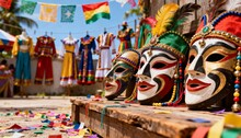 StockOuz's tweet photo. Capture the explosive energy of Colombia's biggest party! 🇨🇴🎭

Featuring iconic Marimonda masks and vivid festival colors from the Barranquilla Carnival. Perfect for travel editorials and cultural designs. License this vibrant moment here: 👇

https://t.co/TWB3MeCvU0 https://t.co/4FRrlcrLmc