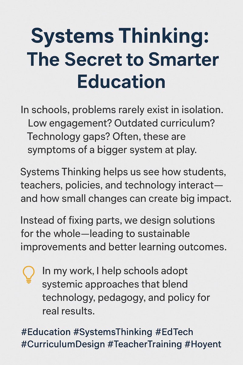 Deeblock55's tweet photo. Great schools aren’t built by fixing one thing, they’re built by understanding how everything works together. https://t.co/p4cEBEGiQi