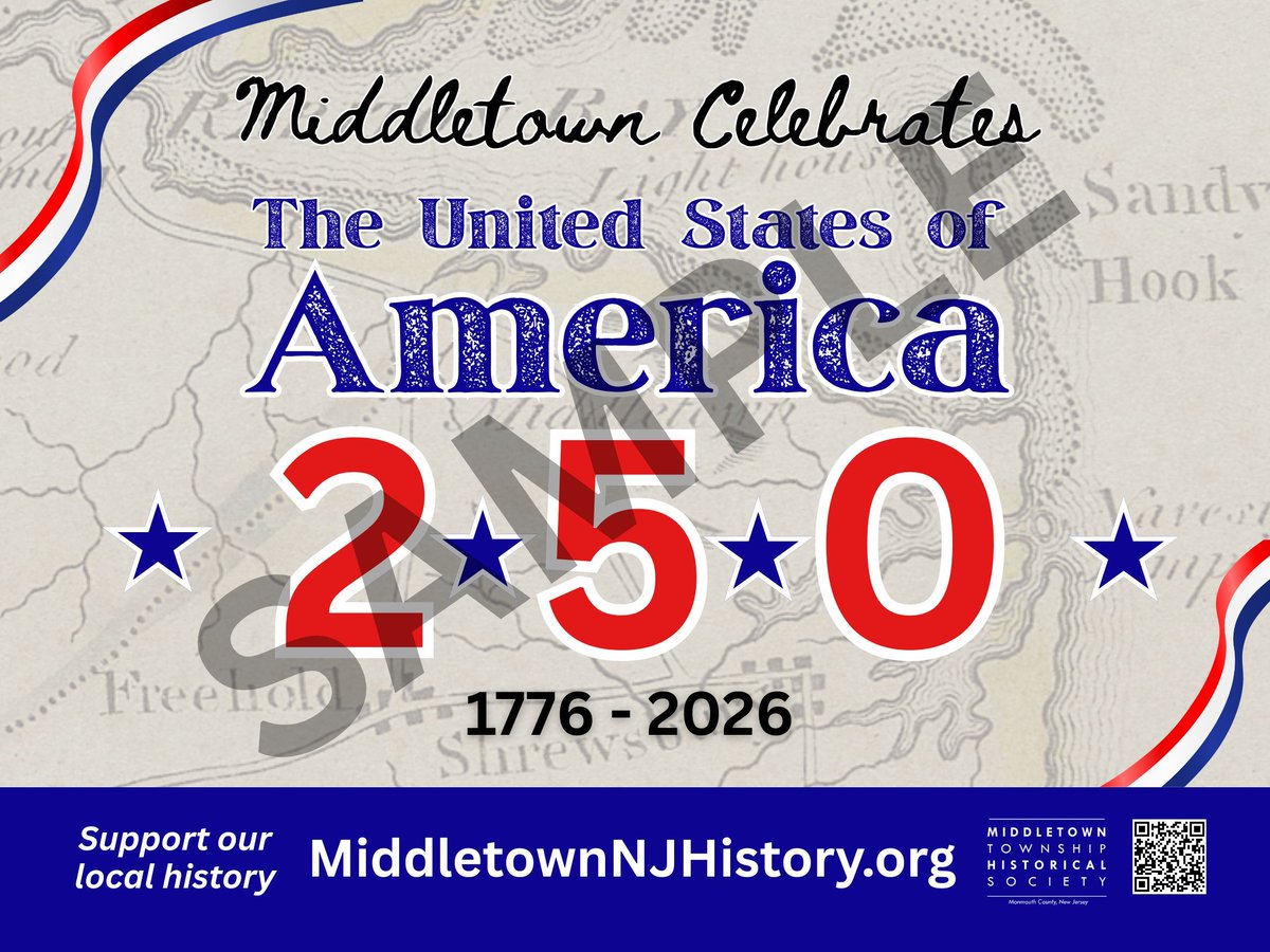 Our final presentation for 2025 is TONIGHT! If you are attending at the library, we will also have a limited number of Middletown-themed America 250 lawn signs for $15 each.