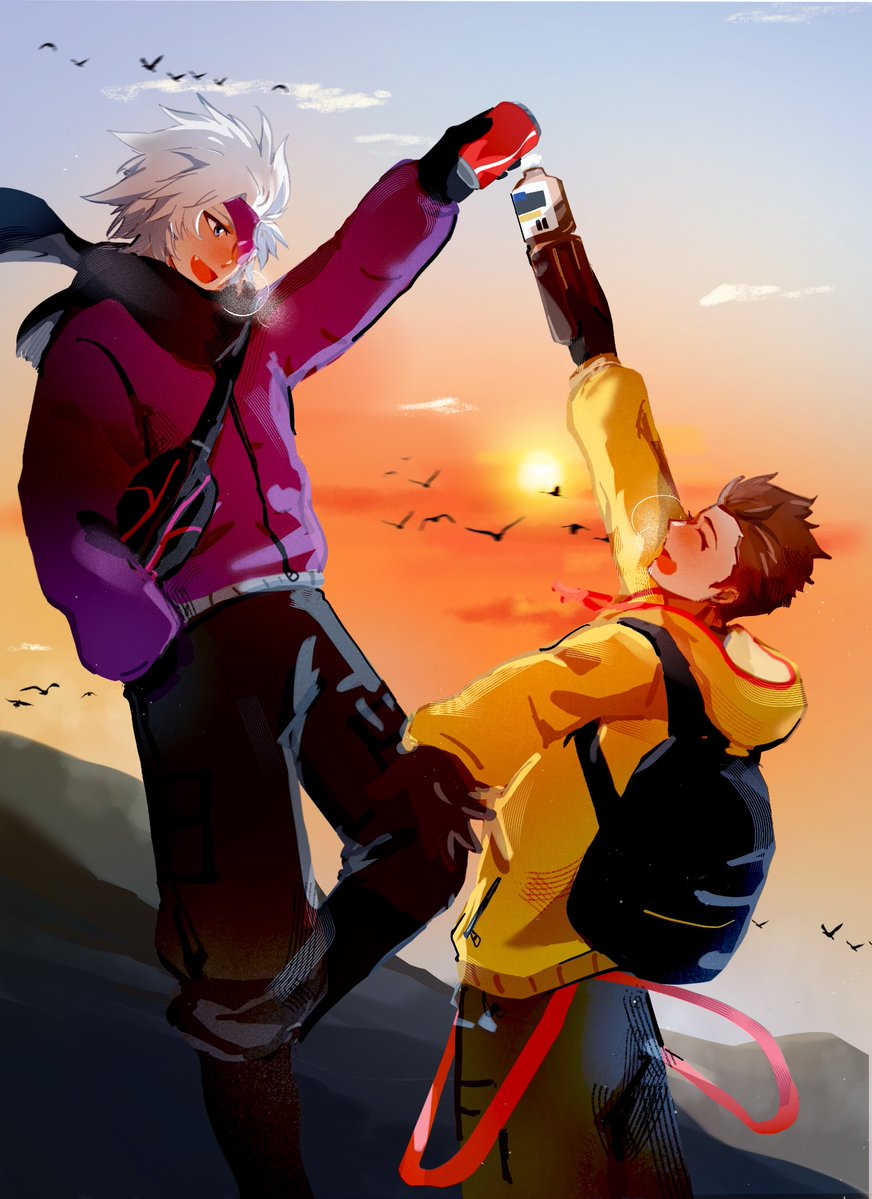 山々の頂上で乾杯🍻！