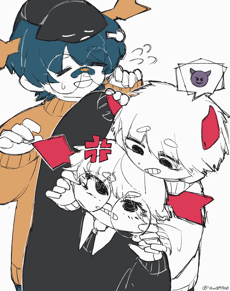 Yew005900's tweet image. 仲良くね
#Eve家 #offscript