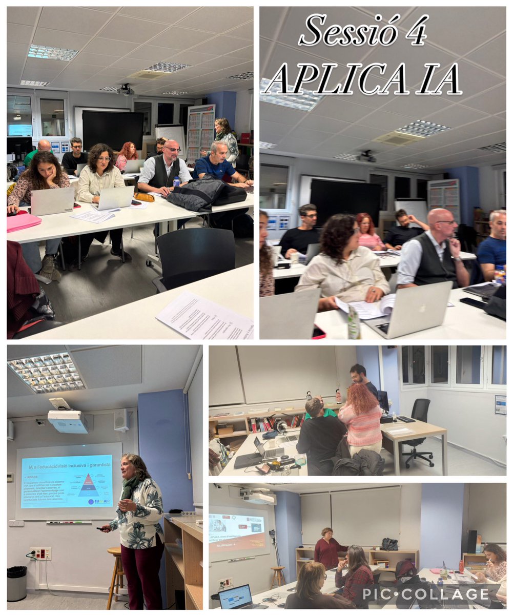 rfuente22's tweet image. Ahir sessió 4 del curs APLICA IA a el Servei educatiu de Gràcia.
#IAE #Formacio