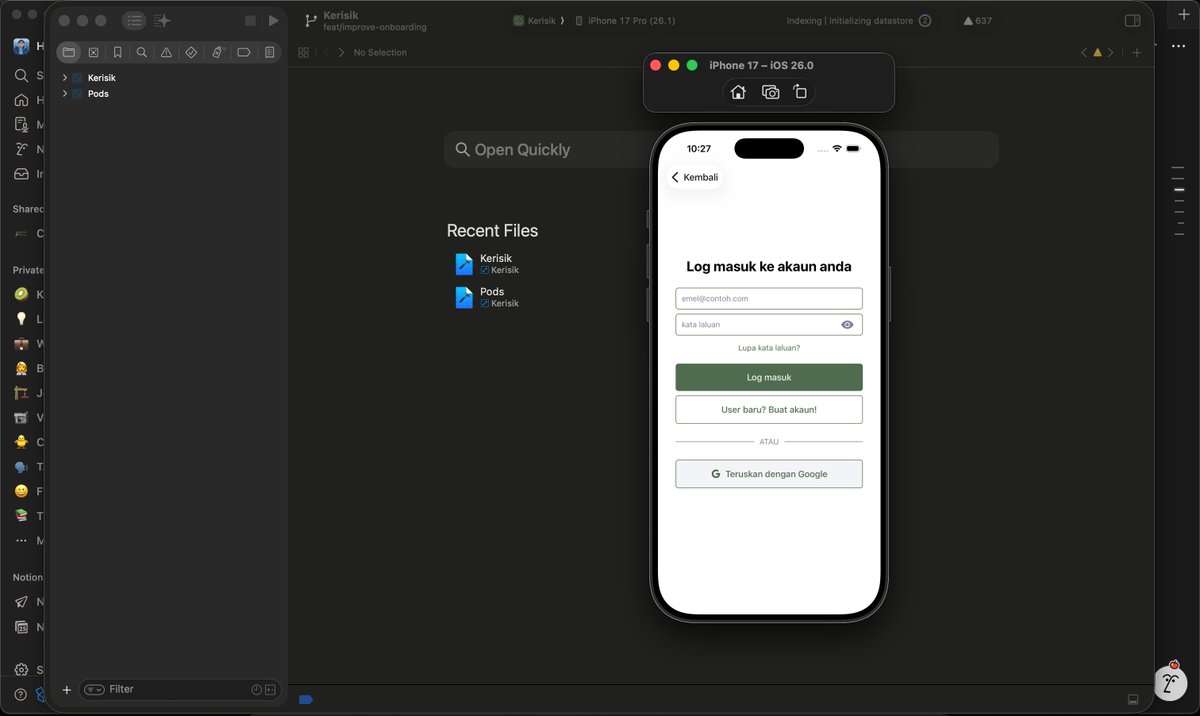 sharippu's tweet photo. Nak menambah sign in with google je pun tapi sebab benda ni di tambah lambat, kena fikir balik backend logic sedia ada  😭 https://t.co/1WsYftCENi