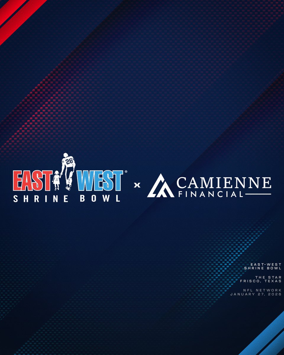 ShrineBowl's tweet image. The East-West Shrine Bowl has partnered with Camienne Financial to be the Wealth Strategy Sponsor of the 2026 Shrine Bowl.

Camienne Financial will provide our players with education on the right financial and strategic decisions for their future NFL careers.

🗞️ |…