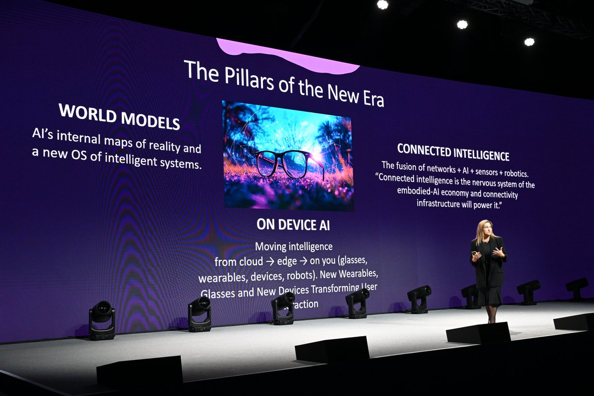 MWCHub's tweet image. Highlights from 𝗞𝗲𝘆𝗻𝗼𝘁𝗲 𝟮: 𝗔𝗜 𝗳𝗼𝗿 𝗮 𝗛𝘆𝗽𝗲𝗿-𝗖𝗼𝗻𝗻𝗲𝗰𝘁𝗲𝗱 𝗙𝘂𝘁𝘂𝗿𝗲 at #MWC25 Doha 🌟

From foundational models and telco integration to AI-powered infrastructure and robotics, the session highlighted how intelligent systems are driving enterprise