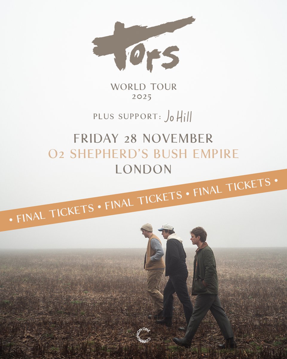 O2SBE's tweet image. London! 🗣️
Are you ready for energetic trio @TheTorsBand this Friday?

📅 Fri 28 Nov
🎟️ amg-venues.com/jsml50XxqyJ 
#Tors