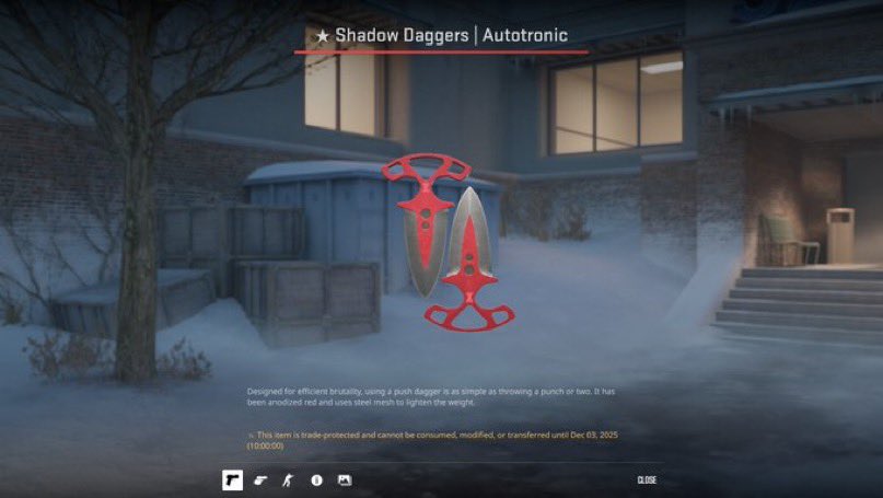 💰 GIVEAWAY 💰 

Shadow Daggers Autotronic Field Tested

Requirements:

Follow me and <a href="/Tomas1120_/">Tomas1120</a> 
RT and Tag 2 Friends!

Giveaway ends in 7 Days!

Good Luck!