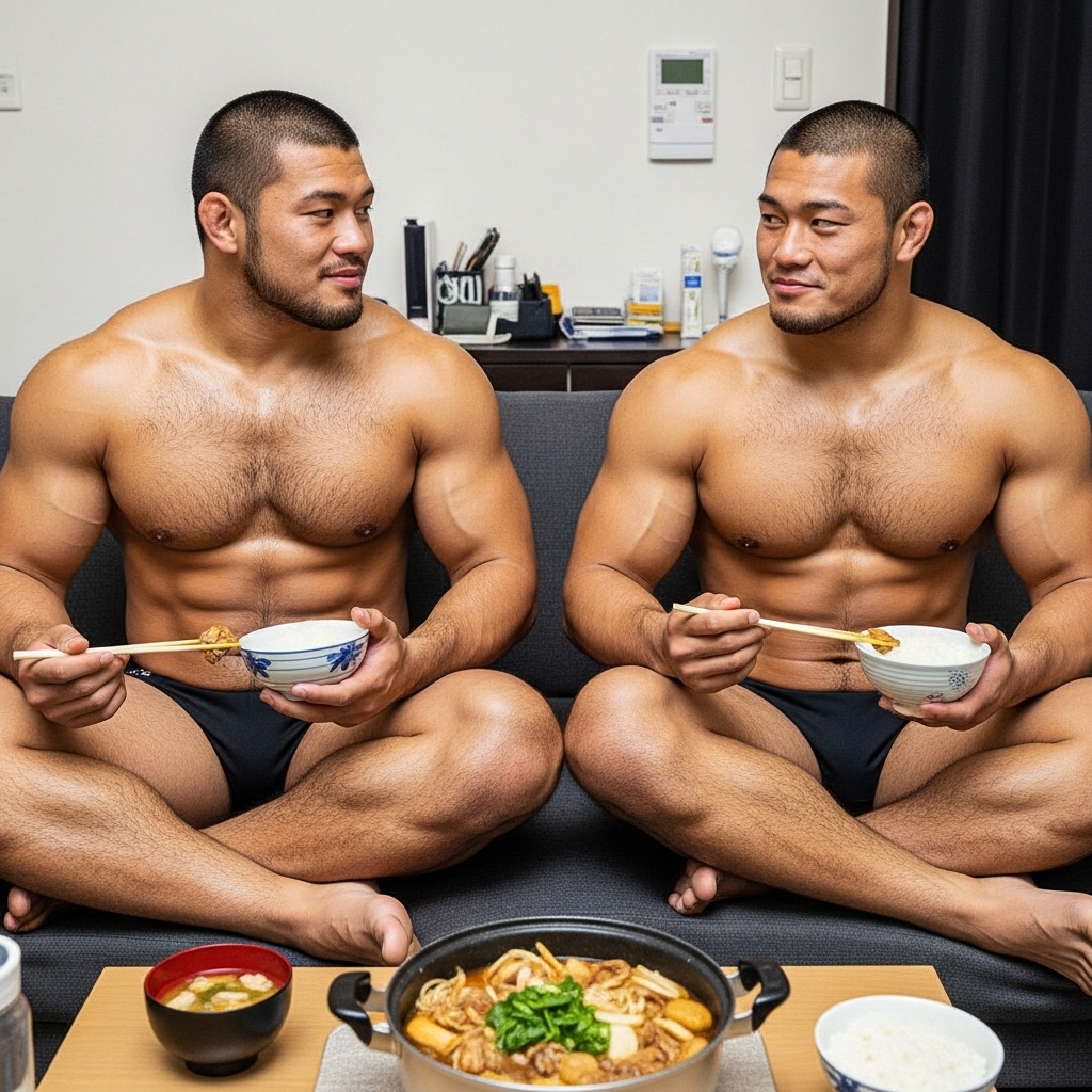 aifutomomo's tweet image. 厳つい鍋🥘　おまけ

逸る気持ちを抑えながら、
平静を必死に装うゴリラ達🤣
#AIart #AI男子 #ImageFX 

おやすみなさい💤