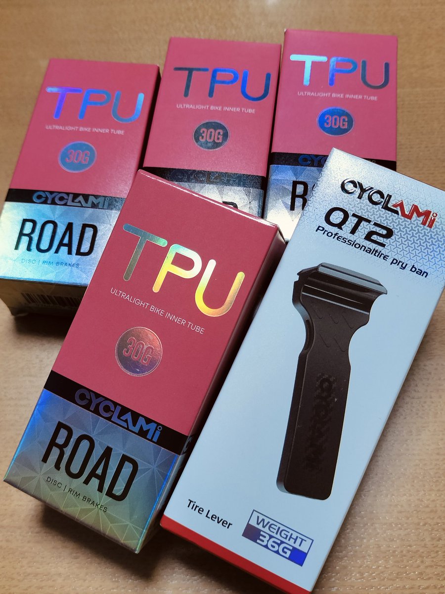 CYCLAMIのTPUチューブ買ってみた。これの特徴は金属製のバルブが付いて