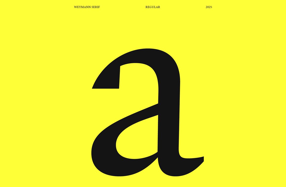 typecache's tweet image. [New Font Release] TypeMates released Weymann Serif designed by Marc Weymann. typecache.com/news/6606/ #typecache