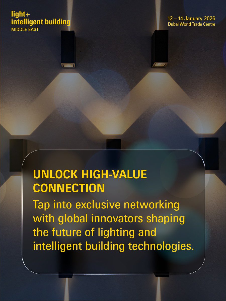 lightbuildingme's tweet image. Get in front of the leaders shaping lighting and smart building innovation.
Boost your visibility. Build the right connections.
Enquire to sponsor today.

Not registered yet? Claim your complimentary badge now! 
bit.ly/3XAj62O