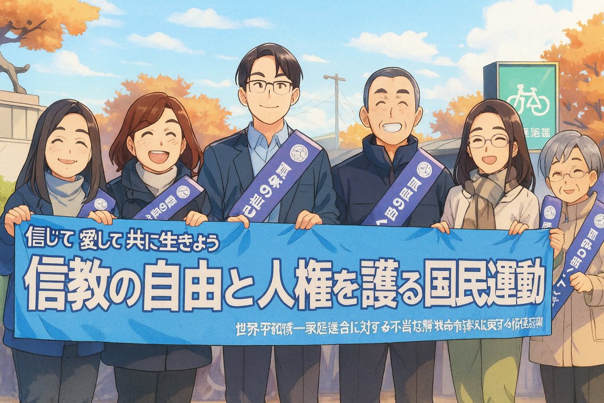 RF_Shizuoka's tweet image. 家庭連合解散命令請求妥当の判決を受け、富士山家庭教会の教会員有志
７名が集い、富士ロゼシアター前にて11月25日(火)15時30分より街頭
演説を行いました。
当日は寒い小雨の中、6名の弁士が教会員の生の声を力強く訴えました。
信号待ちのドライバーや帰宅中の学生等が耳を傾けてくれました。