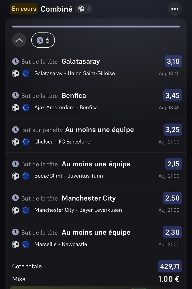 LeBarjotProno's tweet photo. Avis sur la folie à 1€ svp https://t.co/fBJV0FpAUv