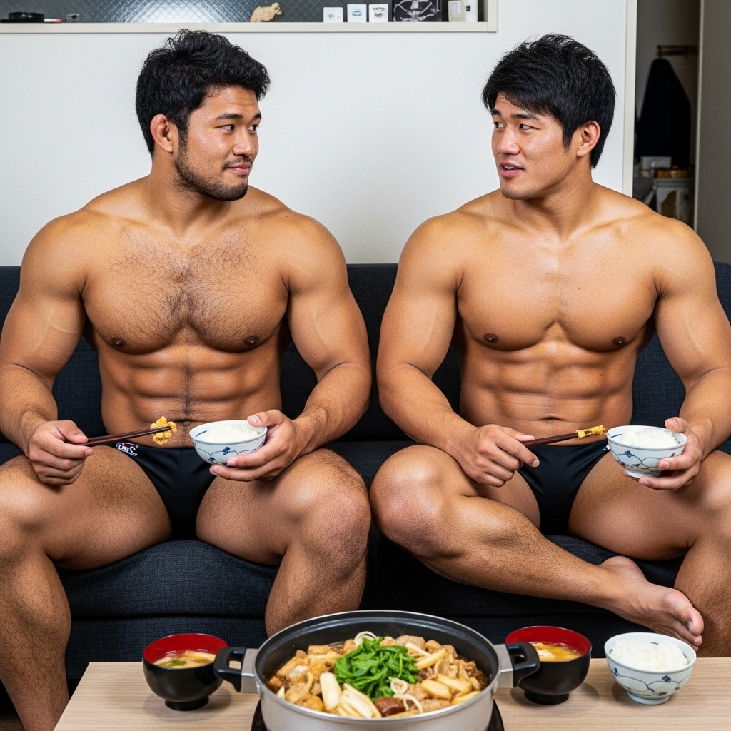 aifutomomo's tweet image. 厳つい鍋🥘　おまけ

逸る気持ちを抑えながら、
平静を必死に装うゴリラ達🤣
#AIart #AI男子 #ImageFX 

おやすみなさい💤